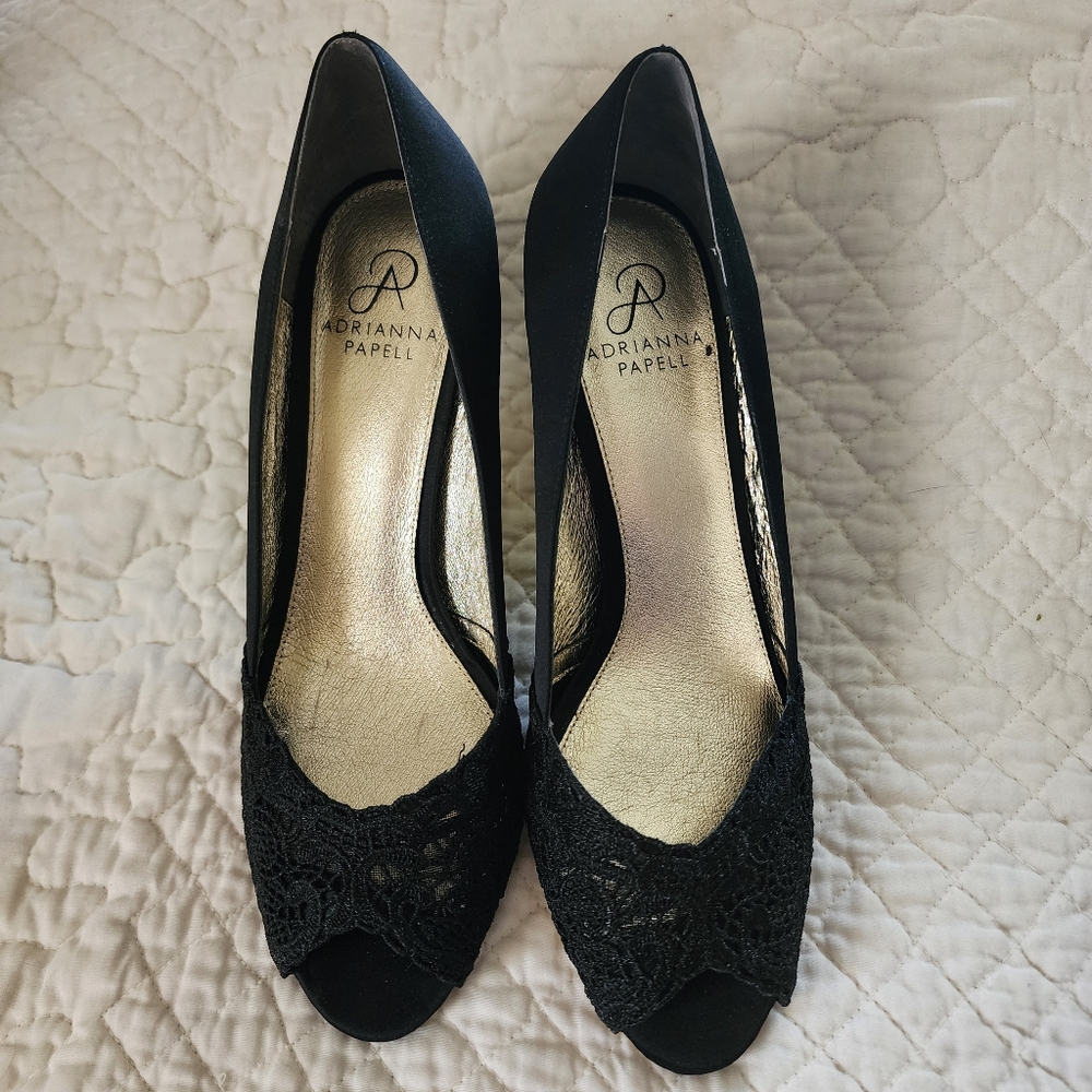 Adrianna Papell Women's Jude Pump Black Sz 9.5M